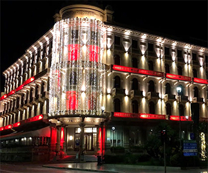 Il Grand Hotel Principe di Piemonte risplende<br>in tutta la sua bellezza illuminato a festa