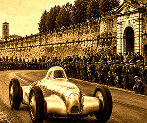 Torna a Lucca con la Mille Miglia il bolide che nel 1935 fu l'auto più veloce del mondo