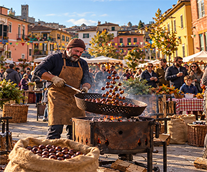Barga Castagna, tre giorni di caldarroste, festa e sapori in piazza Pascoli